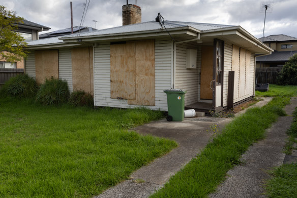 Another vacant state-owned home in Braybrook.