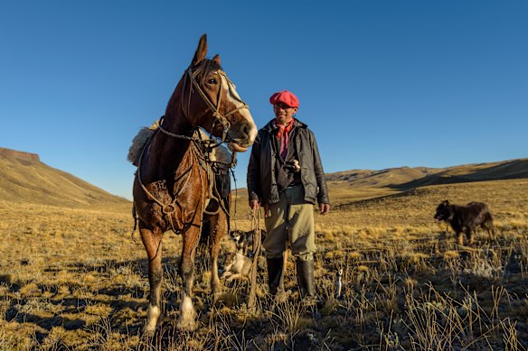 A gaucho on the steppe.