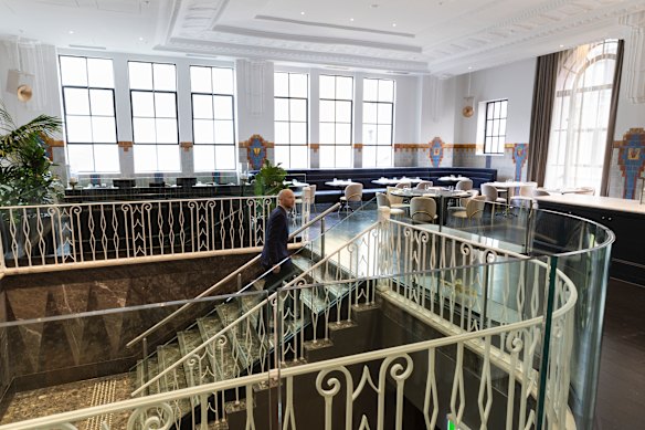 The 1929 building’s features have been highlighted in the renovation.