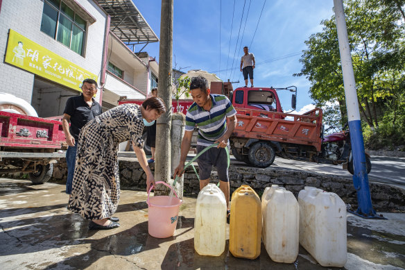 The drought is affecting drinking supplies in Chongqing.