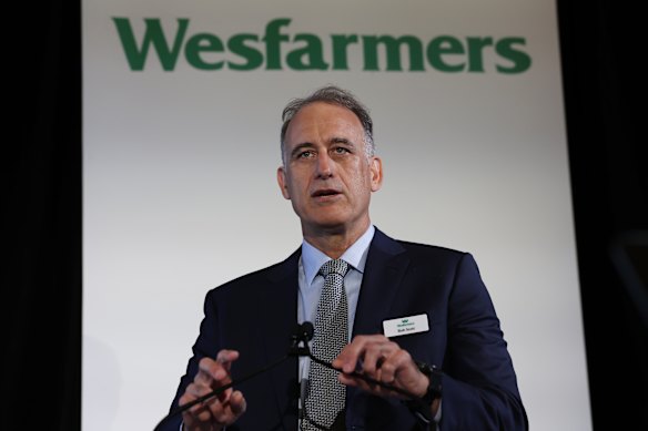 Wesfarmers chief executive Rob Scott said Australians were increasingly using AI when shopping.