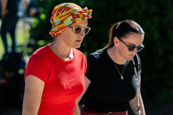 NSW Police Inspector Amy Scott, left, heroically faced and killed Joel Cauchi during the attack on her own. She was diagnosed with cancer last year.