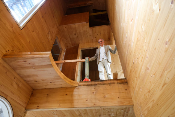 Architect  Luigi Rosselli is building four terraces in Bondi Junction to test the cost and climate impact of cross laminated timber.