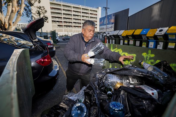 Andres Maghacut frequents the Mascot Return and Earn depot three or four times a week.