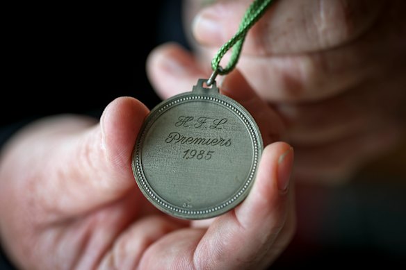 Butch Robinson’s premiership medallion.