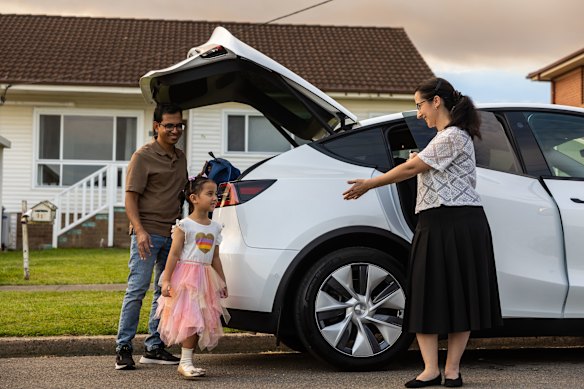 Mahmud Rahman, his wife Raby and their daughter Maria bought an electric vehicle three years ago and haven't looked back since.