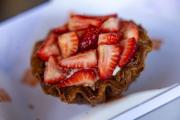 Strawberry tart.