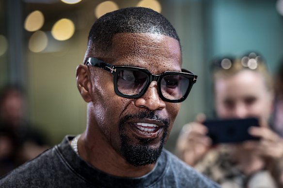 Deadlocked, behind the scenes. Jamie Foxx - Lead Actor and Executive Producer filming in Melbourne.