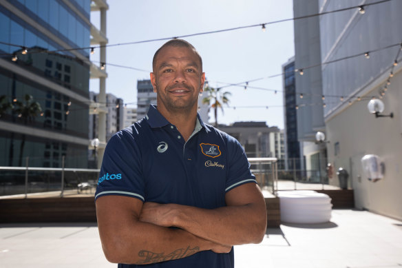 Kurtley Beale in Wallabies camp in Brisbane 