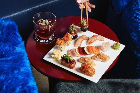 The daily fish market selection.