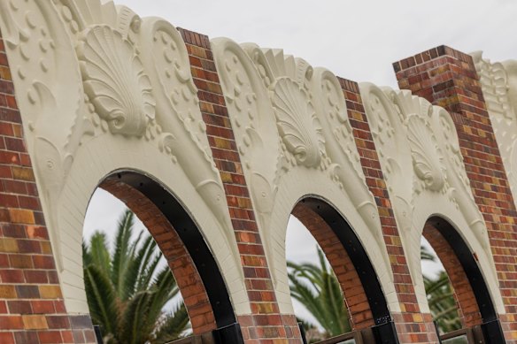 The decorations have been repainted cream, reverting to the original 1930s colour scheme.