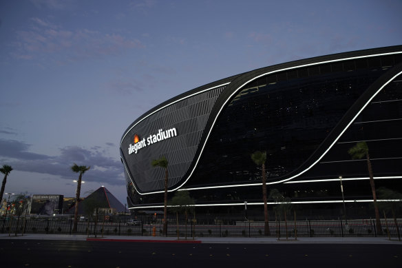 Allegiant Stadium, where the game will be played in Las Vegas.