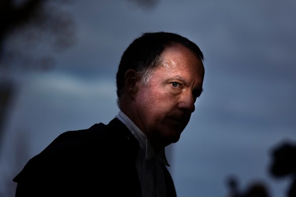 Erin Patterson’s defence lawyer Colin Mandy, SC, at court.