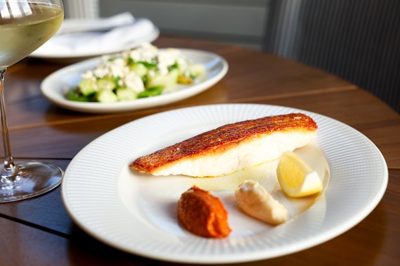 Queensland coral trout cooked in the Josper oven.
