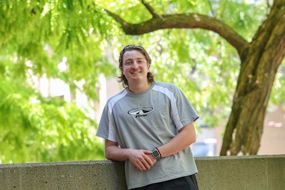 Jack Fisher is studying occupational therapy at La Trobe University. 