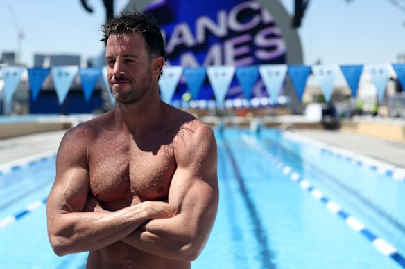 All juiced up: James Magnussen is ready to roll at the Enhanced Games.