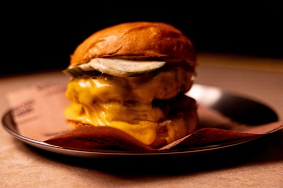 Double cheeseburger.