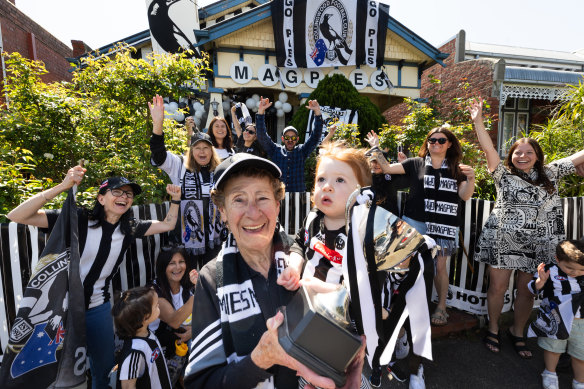 The Ebejer family will enjoy the grand final together on Saturday.