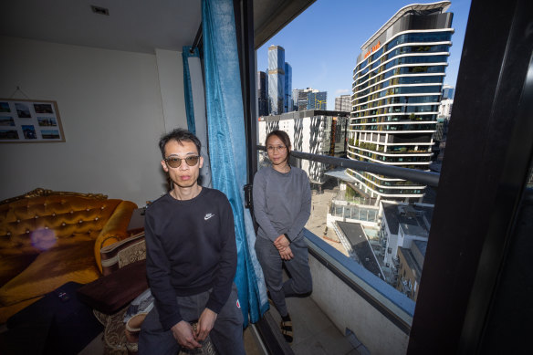 Jason Tse and Taru Chung are hoping to find a more affordable rental in Footscray.
