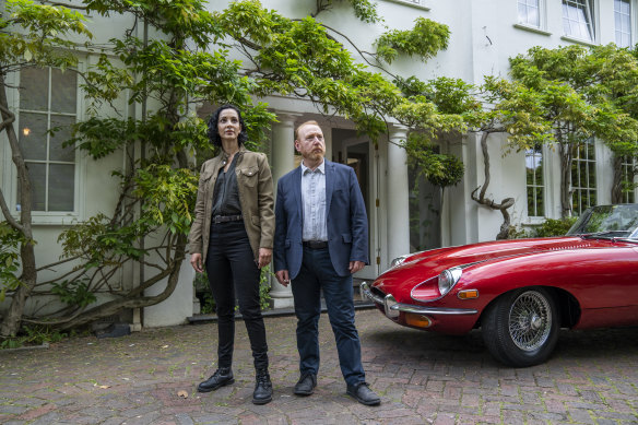 Sonita Henry and Adrian Scarborough in the cosy murder series The Chelsea Detective.