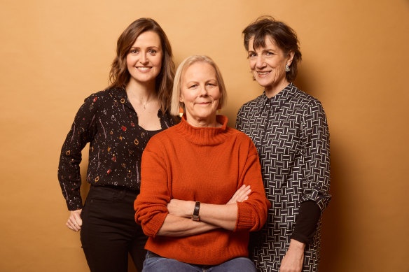 From left: Clare Dunne, Phyllida Lloyd, and Harriet Walter bring the feel-good story of Herself to the screen.