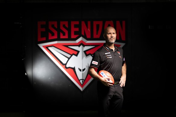 Bombers coach Mark McVeigh.