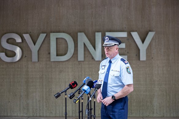 NSW Police Assistant Commissioner Peter McKenna in October 2025.