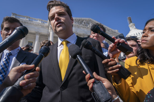 Florida Republican Matt Gaetz, who led the charge to oust Kevin McCarthy.