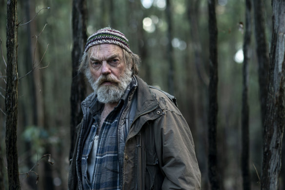 Hugo Weaving in <i>The Rooster</i>. The film “is about quite serious issues … about masculine frailty, and shame and things men don’t really talk about,” he says.