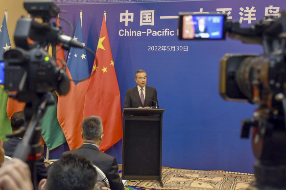 China’s Foreign Minister Wang Yi’s press conferences were tightly scripted.