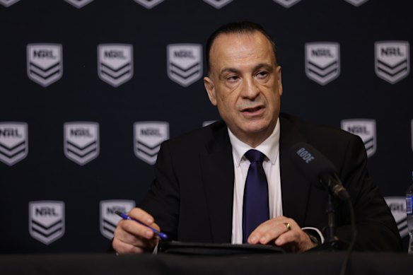 Australian Rugby League Commission chairman Peter V’Landys.