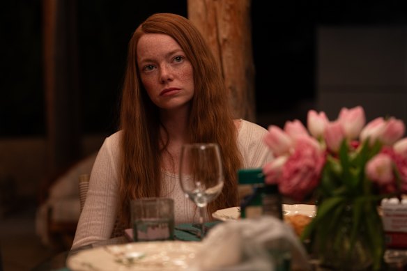 Emma Stone is Louise, Joe’s estranged wife.