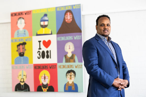 Abdiaziz Farah is the manager of Himilo, a community organisation that’s changing lives in Heidelberg West.