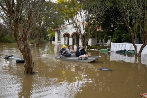 Residents being evacuated in Windsor this week.