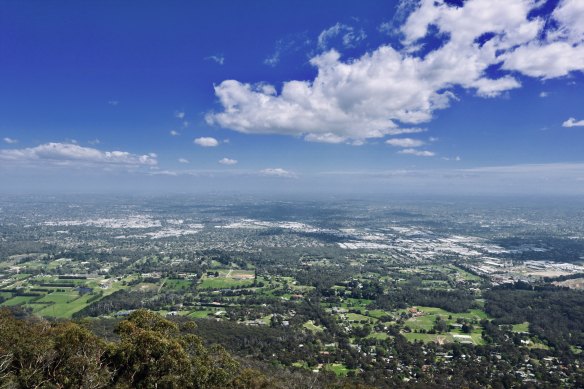 Clearance rates rose in Melbourne’s south-east, which includes the Dandenong Ranges.