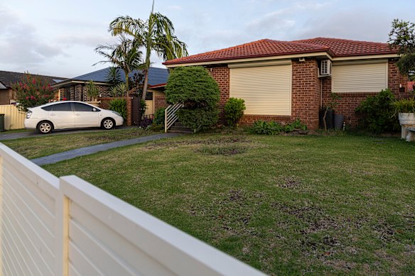 The house in Bonnyrigg where arrests were made.