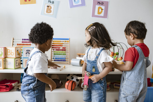 A major union and employer group want books in preschools depicting female tradies to fill future skills demands.