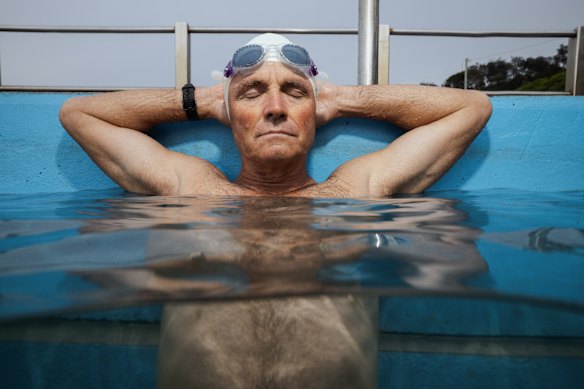 The Menindee sheep farmer has now completed two of the three jewels in the Triple Crown of Open Swimming.