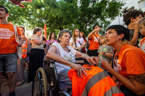 Maricarmen Abascal’s eviction sparked housing protests throughout Spain.