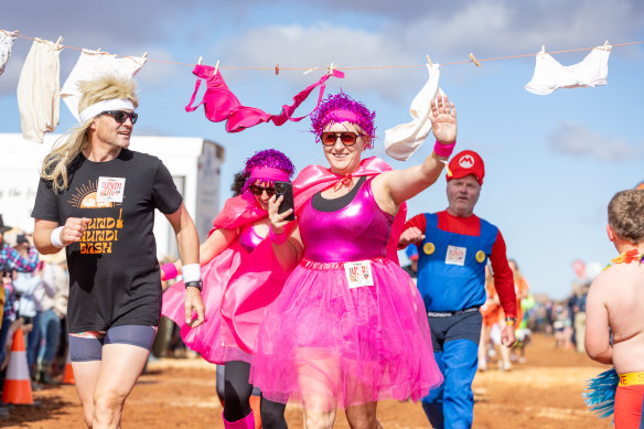 No shortage of things to do: the Mundi Undie Run.