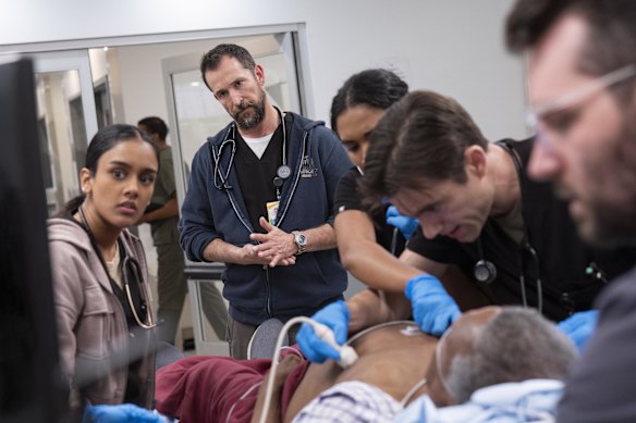 Beyond the medical jargon and procedures, Azeez  (left) says she wanted to learn about the emotional toll of emergency medicine.