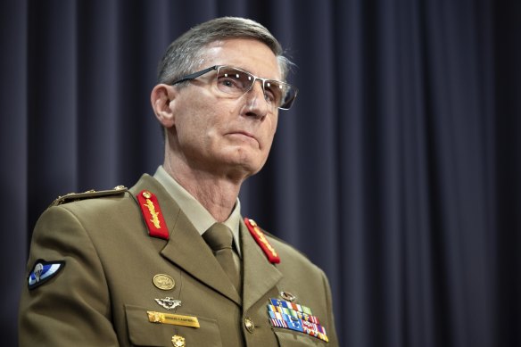 Defence Force chief Angus Campbell.