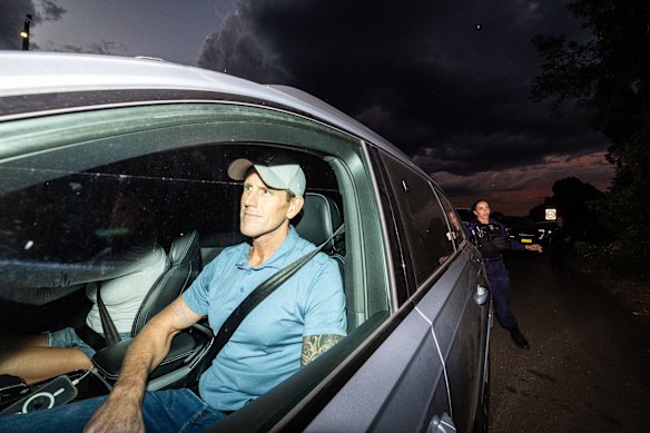 Roberts-Smith leaves Silverwater Correctional Complex.