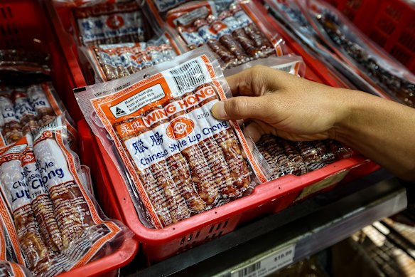 Brendan’s Chinese sausage of choice: Wing Hong Chinese-style Lup Chong.