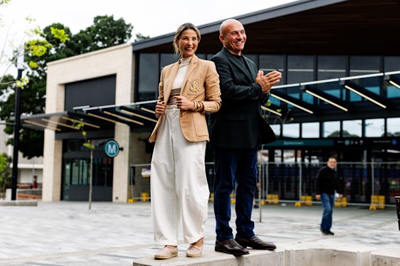 Many local business owners including Dina Kheir of El Khair Florist, pictured here with CEO at Canterbury Bankstown Chamber of Commerce Wally Mehanna, are welcoming the transformation.