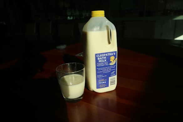 Cleopatra’s Bath Milk is an unpasteurised milk sold for cosmetic purposes only.