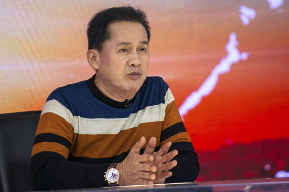 Apollo Quiboloy appears on his talk show.