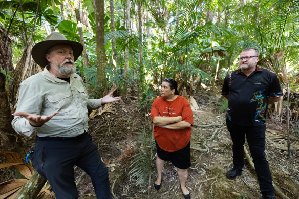 Jabalbina Aboriginal Corporation Michelle Friday with Rainforest4 founder Kelvin Davies.