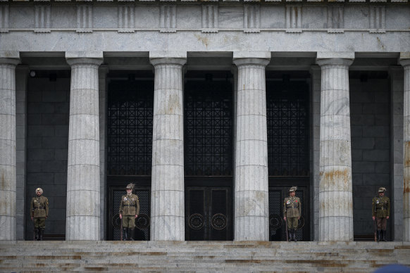 Remembrance Day service at the Shrine in Melbourne last year.