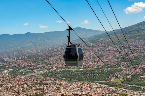 Cable car, Medellin … Colombia is a surprise package.